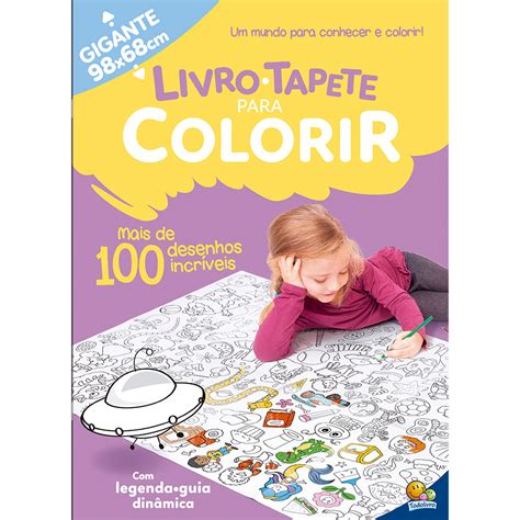 Livro Infantil Tapete Para Colorir Desenhos Incr Veis