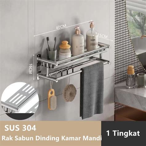 Jual Sus Kamar Mandi Rak Handuk Gantungan Dinding Stainless Steel