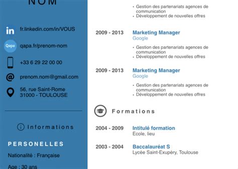 Exemple de cv word en français laboite cv fr