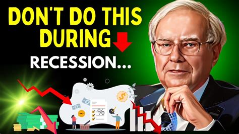 Warren Buffett 6 Worst Mistakes You Can Make During A Recession Youtube