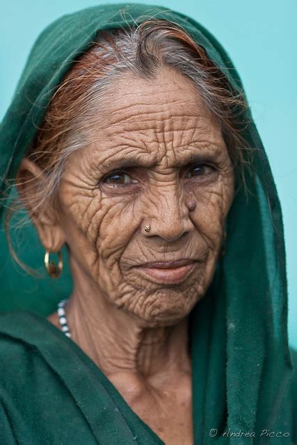 Old Indian Woman Face