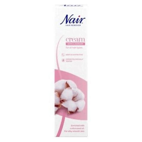 Nair Bikini Underarm Hair Removal Cream 80ml All Hair Types Cottonseed UK DIRECT BD