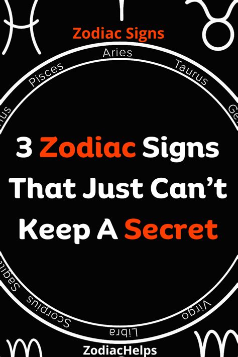 3 Zodiac Signs That Just Can’t Keep A Secret | zodiac Signs