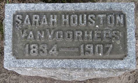 Sarah Houston Van Voorhees 1834 1907 Memorial Find A Grave