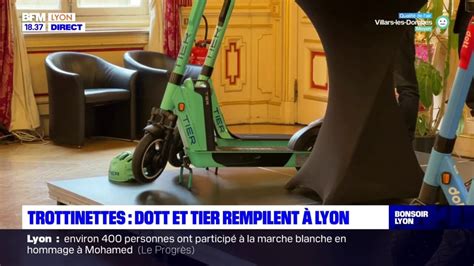 Trottinettes en libre service les deux opérateurs Dott et Tier