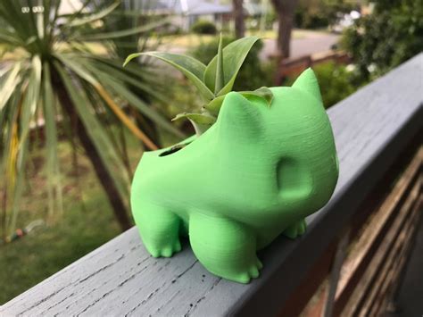 3d Printed Bulbasaur Pokemon Pot Planter Succulent Etsy