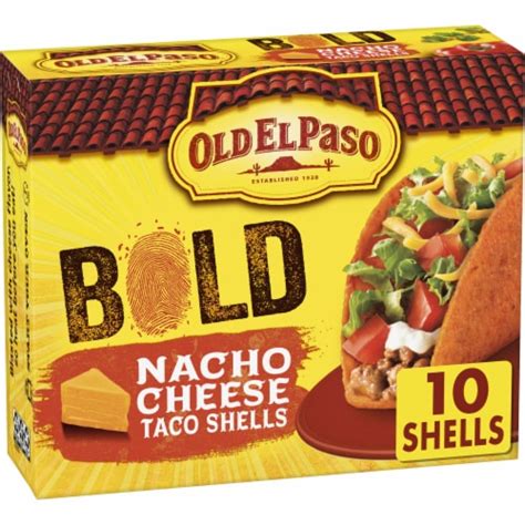 Old El Paso Stand N Stuff Bold Nacho Cheese Flavored Taco Shells 10