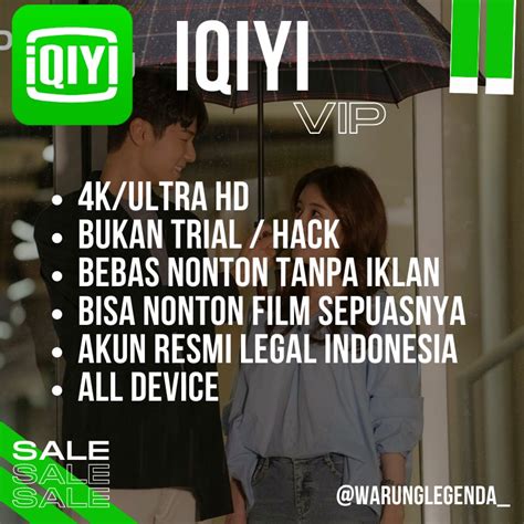 Jual IQIYI VIP PREMIUM STANDAR PRIVATE 1 BULAN Promo Full Garansi