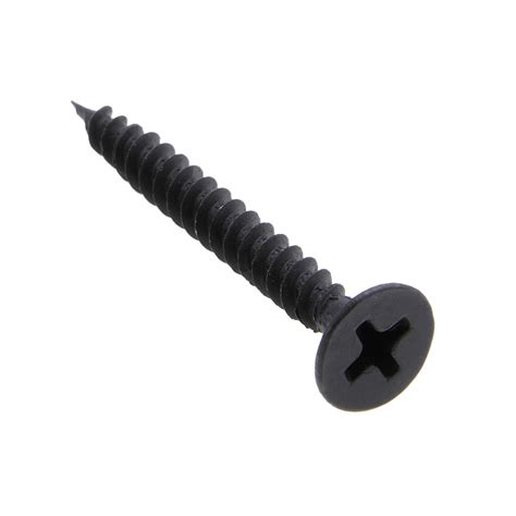 X In Bugle Head Phillips Drywall Screws Steel Black