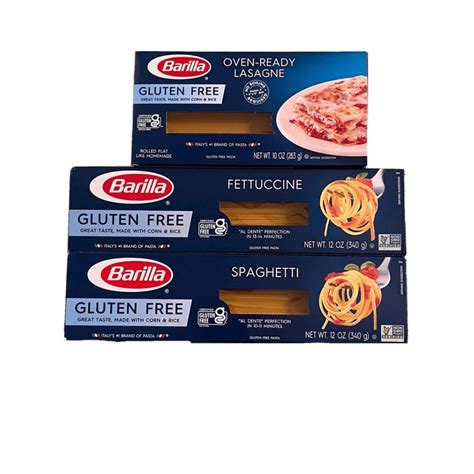 Barilla Gluten Free Pasta Kit Pack Of 3 Spaghetti Fettuccine Oven