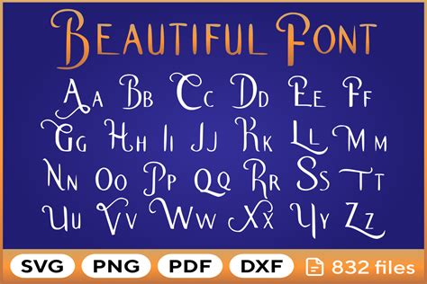 Beauty Font Svg Png Pdf Dxf Graphic By Fromporto · Creative Fabrica