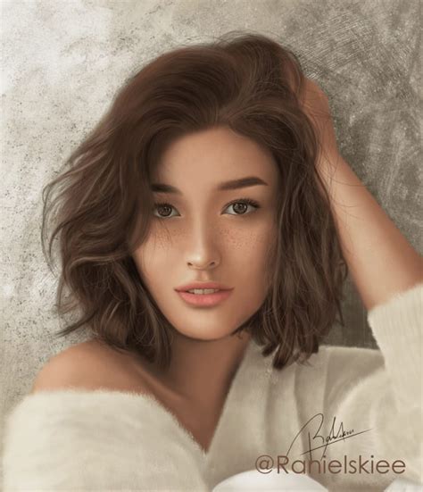 Draw Semi Realistic Digital Portrait Drawing By Ranielskieearts Fiverr