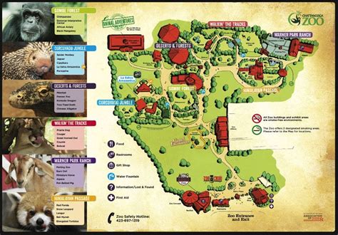 Chattanooga Zoo Map and Brochure (2018 - 2023) | ThemeParkBrochures.net