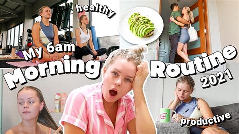 6am Morning Routine 2021 Productive And Healthy Youtube