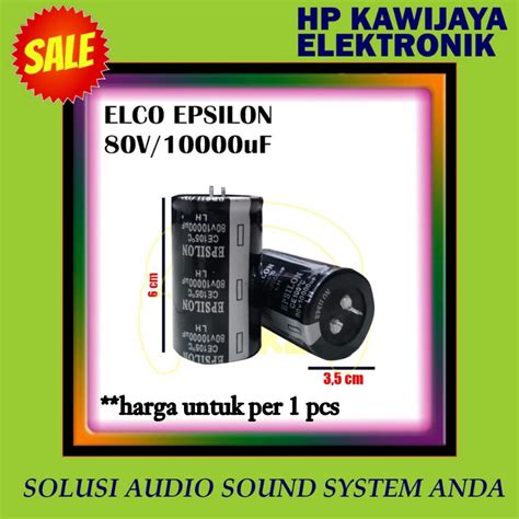 Jual Elco Epsilon Uf V Elcho Epsilon Mikro Volt