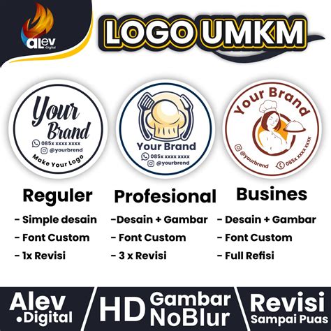 Jual Logo Umkm Jasa Design Logo Banner Seragam Mockup Kemasan