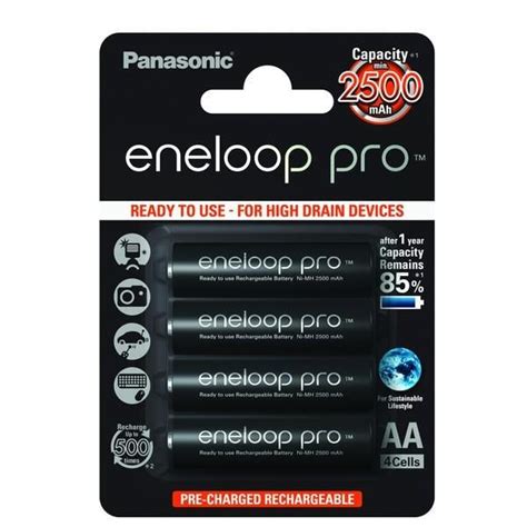 Panasonic Eneloop PRO akkumulátor 4db X 2500 mAh 1 2V