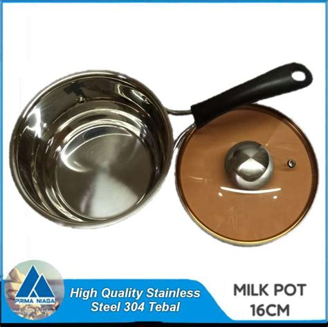 Jual MILK POT PANCI SUSU SAUCE PAN PREMIUM HIGH QUALITY STAINLESS TEBAL