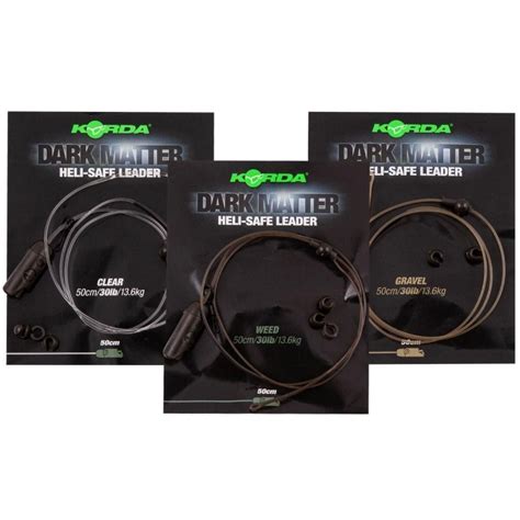 Mont Korda Dark Matter Leader Heli Safe Lb Cm Korda Mr Fish