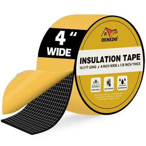 Snapklik.com : Pipe Insulation Tape, 16.5 FT X 4 Inch Pipe Insulation