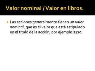 Prima Sobre Venta De Acciones PPT