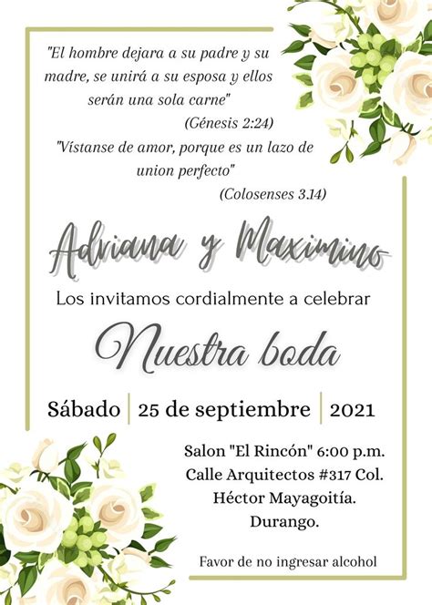 Invitación Para Boda Frases Invitaciones De Boda Texto Invitaciones De Boda Hacer