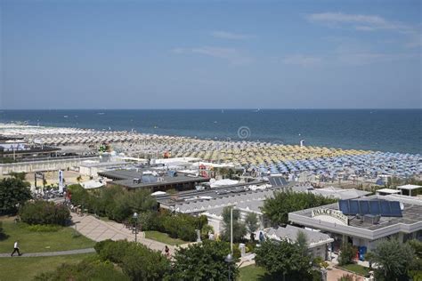 View of Milano Marittima Beach Editorial Stock Photo - Image of resort ...