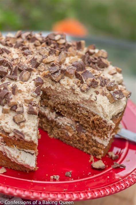 Coffee Heath Bar Crunch Cake - Confessions of a Baking Queen