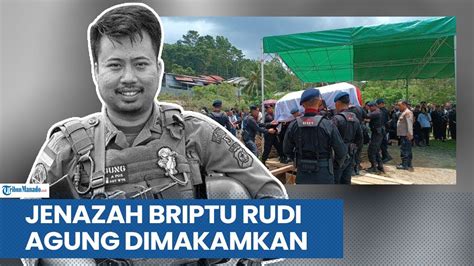 Jenazah Briptu Rudi Agung Dimakamkan Di Taman Makam Pahlawan Mongkonai