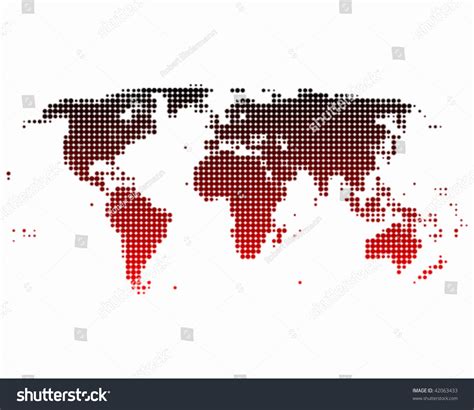 World Map เวกเตอร์สต็อก ปลอดค่าลิขสิทธิ์ 42063433 Shutterstock