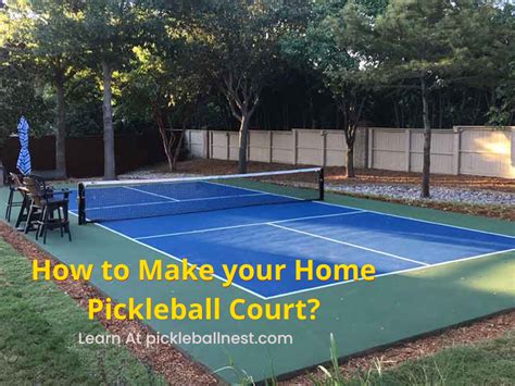 How To Make Your Home Pickleball Court 4 Diy Steps