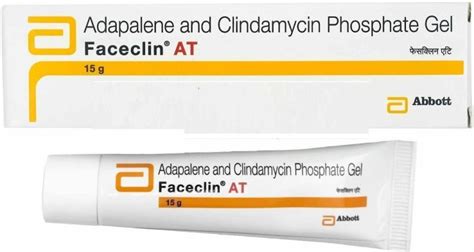 Buy Abbott Faceclin AT Acne ( Adapalene and Clindamycin Phosphate ) Gel(15 g) Online at ...