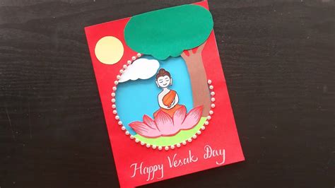 Vesak Greeting Card Happy Vesak Card Ideas Easy Buddha Purnima Card