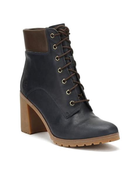 Timberland Womens Navy Allington 6 Inch Boots In Black Lyst