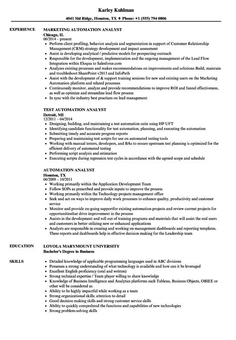 Rpa Business Analyst Resume Sample Businessbw