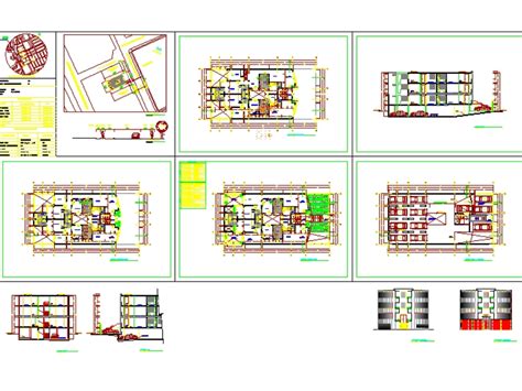 Edificio Multifamiliar En Autocad Descargar Cad Kb Bibliocad