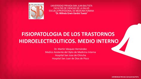 Solution Clase Fisiopatologia De Los Trastornos Hidroelectroliticos