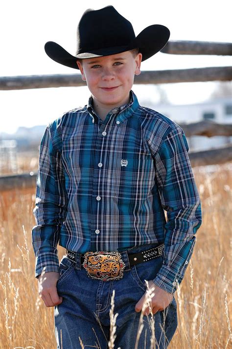 Cinch Boys Plaid Shirt Mtw7060269 Bjs Western Store