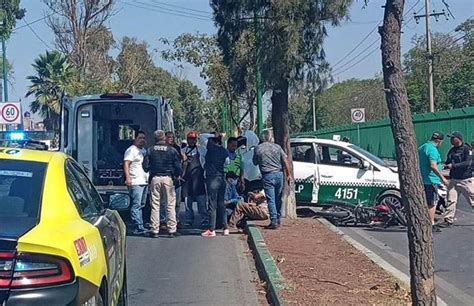 Un Herido Deja Choque Entre Taxi Y Motocicleta