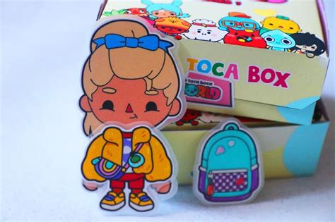 Toca Boca Life World Printable Template For Children Surprise Box 1