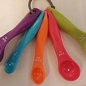 KitchenCraft Colourworks 5 Piece Measuring Spoon Set Amazon Co Uk