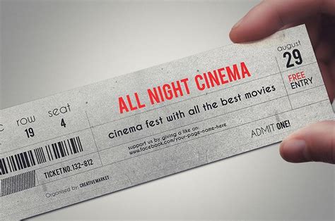 Stylish ticket template | Ticket template, Templates, Photoshop styles