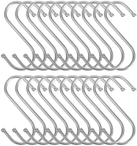 Dorkis Paquete De 20 Ganchos En Forma De S De 7 Cm Ganchos En Forma De