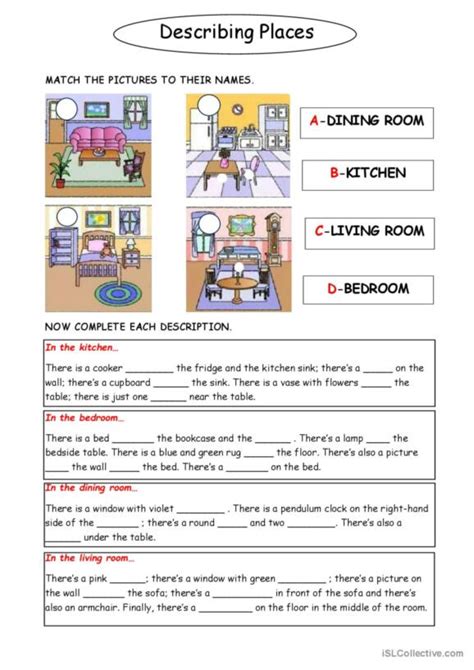 28 Describing Place English Esl Worksheets Pdf And Doc