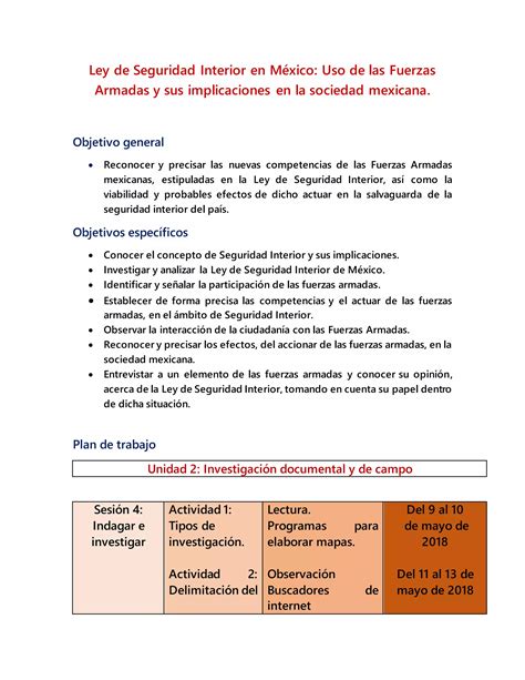 Ley De Seguridad Interior Uso De Las Fuerzas Armadas Y Sus