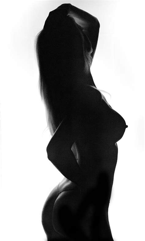 Silhouette Naked Female Photograph By Lucy Douglass