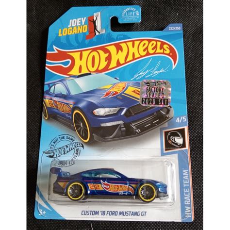 Jual Hot Wheels Custom Ford Mustang Gt Joey Logano Factory Sealed