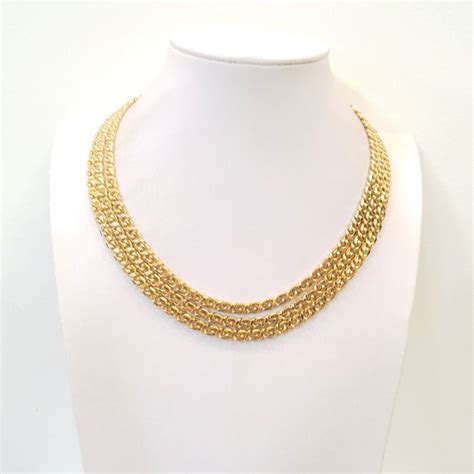 MONET Multistrand 18kt Gold Plated Auction Online Catawiki