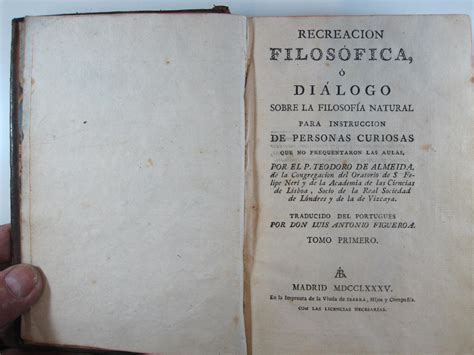 Recreaci N Filos Fica Di Logo Sobre La Filosofia Natural Para