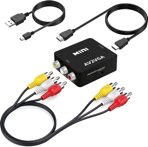 Amazon Convertidor RCA A HDMI Adaptador AV A HDMI 1080P Mini RCA